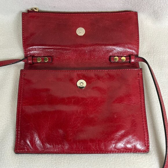 Rebecca Minkoff Red Grained Leather Adjustable Size Strap Crossbody Bag - Picture 5 of 15